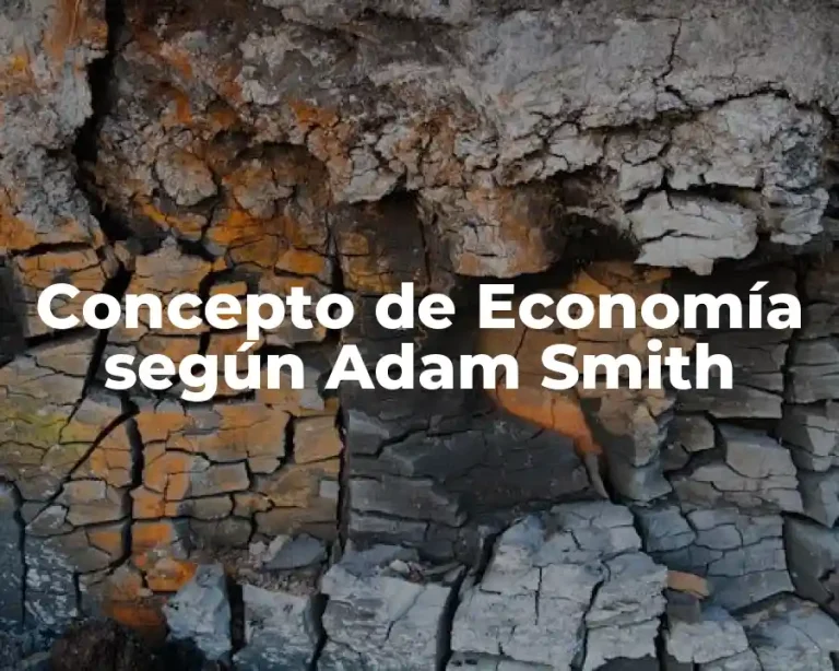 Concepto de Economía según Adam Smith