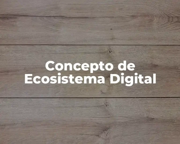 Concepto de Ecosistema Digital