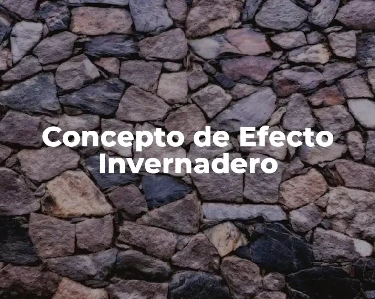 Concepto de Efecto Invernadero