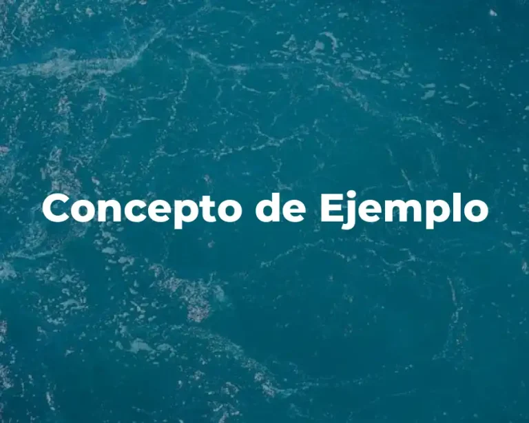 Concepto de Ejemplo