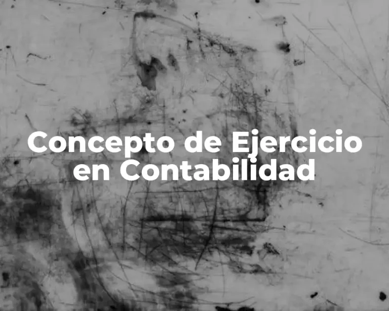 Concepto de Ejercicio en Contabilidad