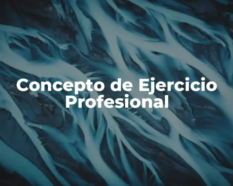 Concepto de Ejercicio Profesional