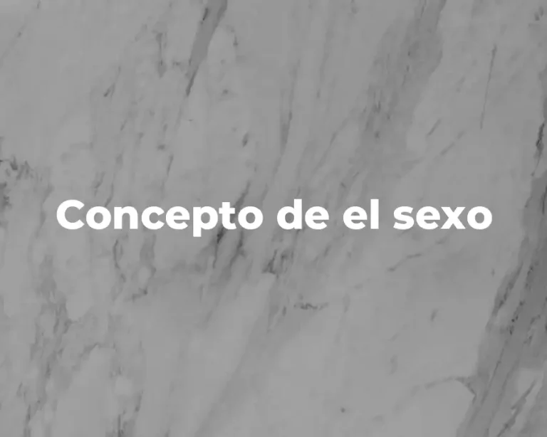 Concepto de el sexo