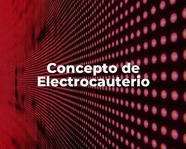 Concepto de Electrocauterio