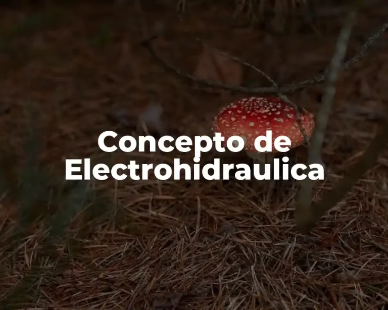 Concepto de Electrohidraulica