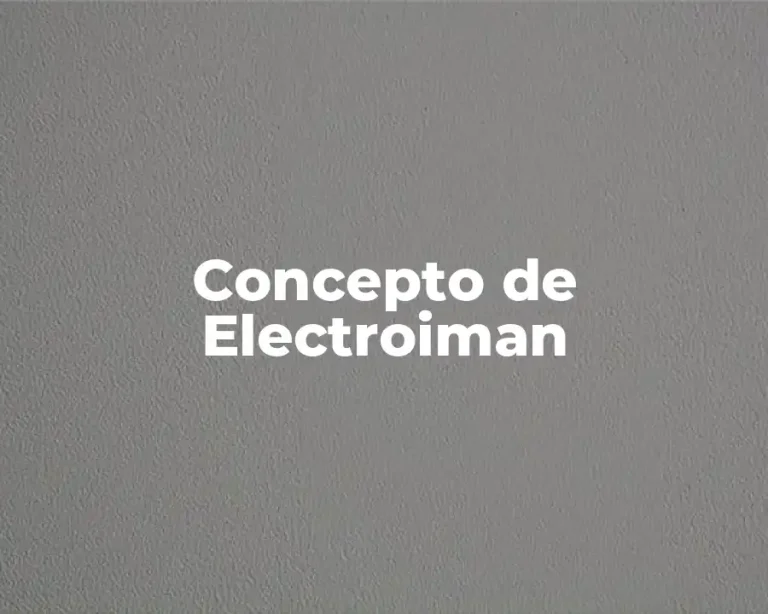 Concepto de Electroiman