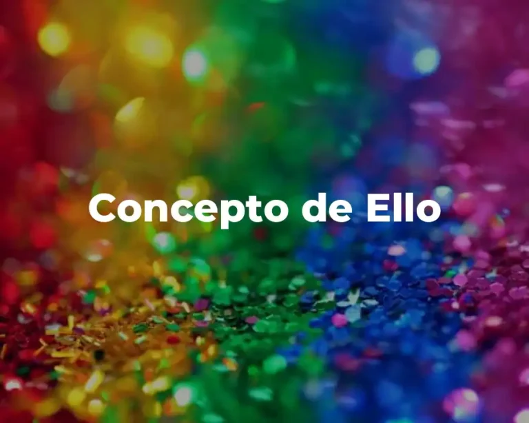 Concepto de Ello