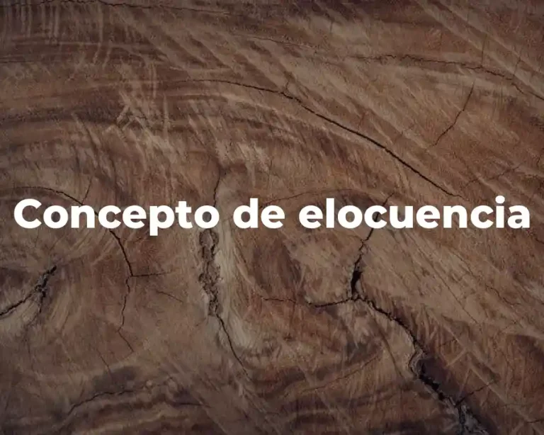 Concepto de elocuencia