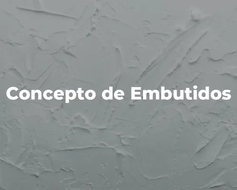 Concepto de Embutidos