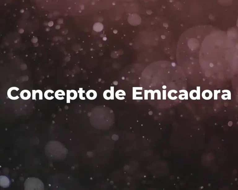 Concepto de Emicadora