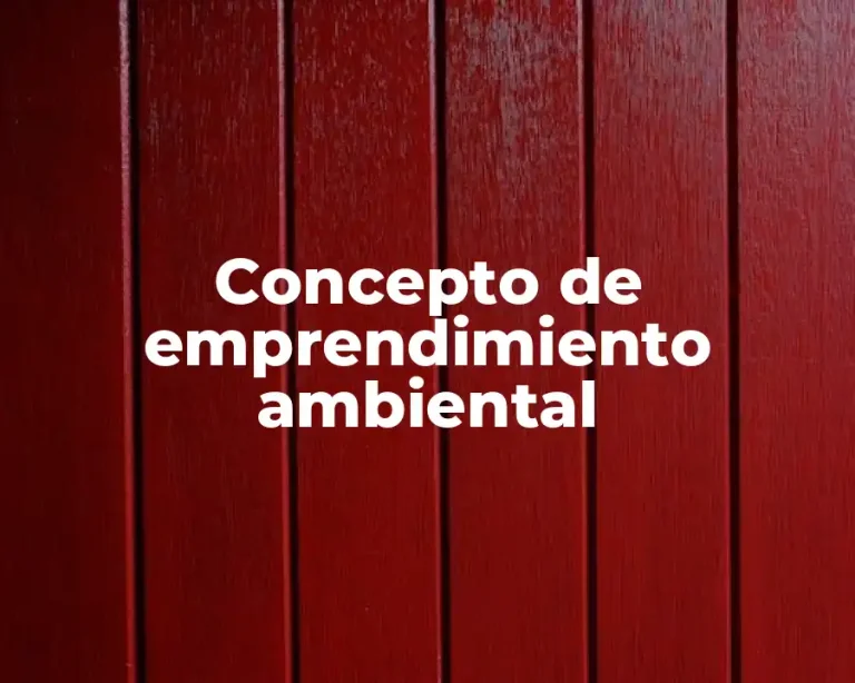 Concepto de emprendimiento ambiental