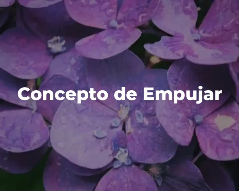 Concepto de Empujar