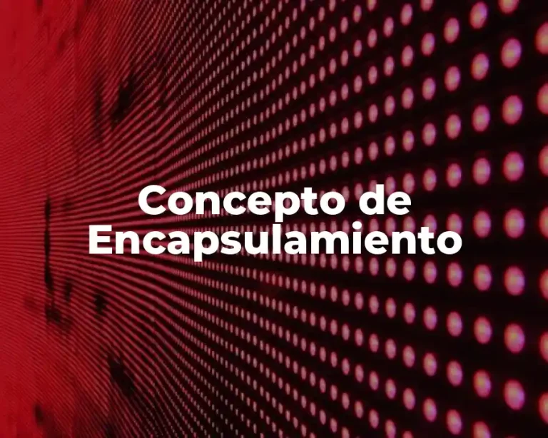 Concepto de Encapsulamiento