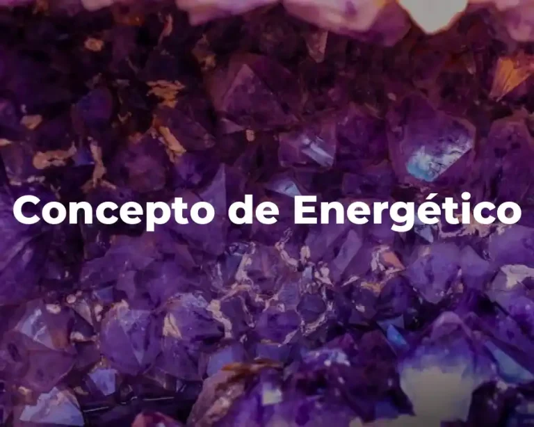 Concepto de Energético