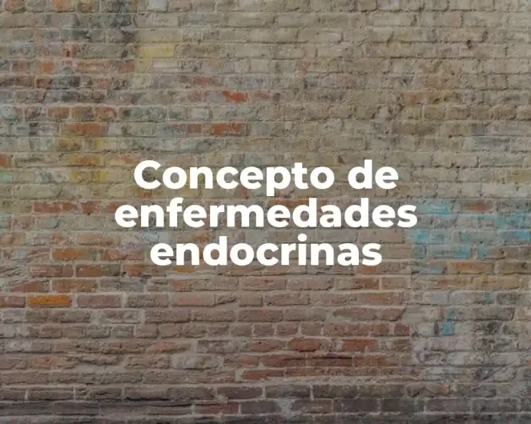 Concepto de enfermedades endocrinas