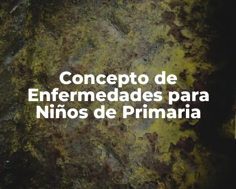 Concepto de Enfermedades para Niños de Primaria