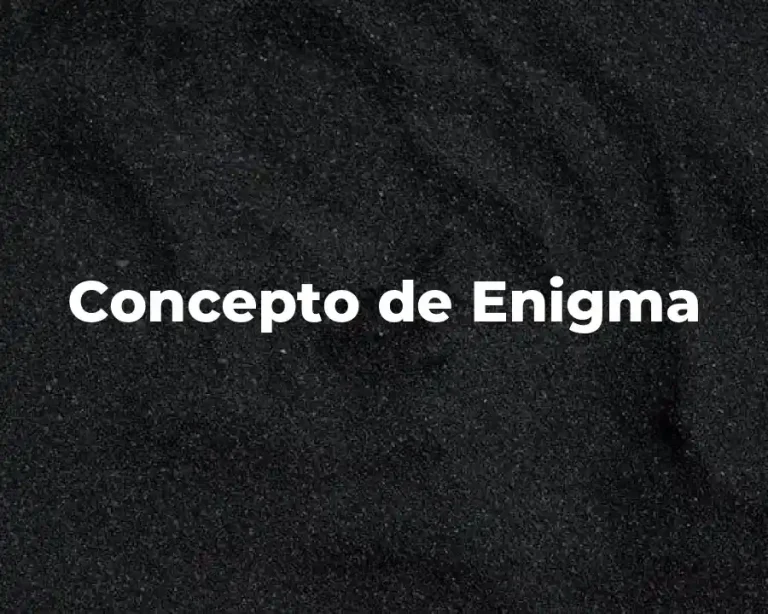 Concepto de Enigma