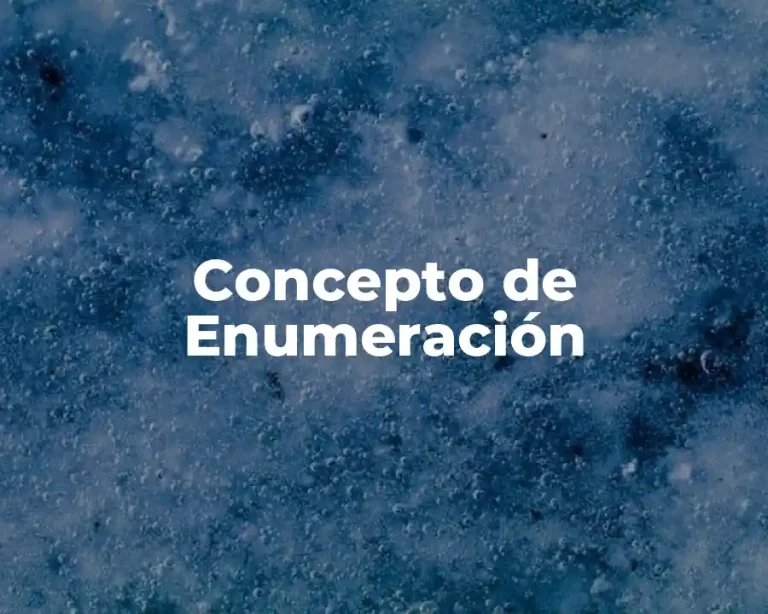 Concepto de Enumeración
