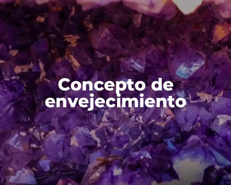 Concepto de envejecimiento