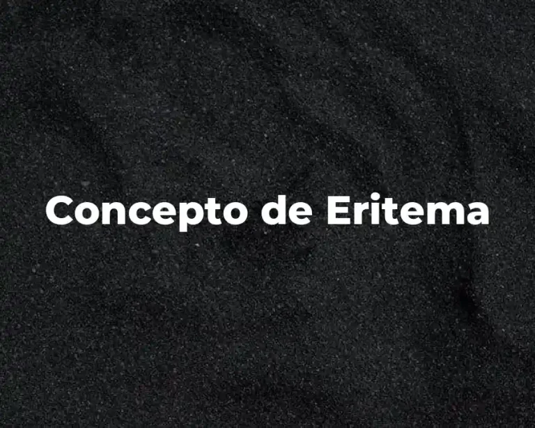 Concepto de Eritema