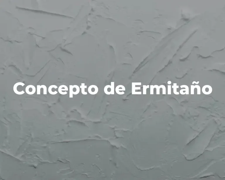Concepto de Ermitaño