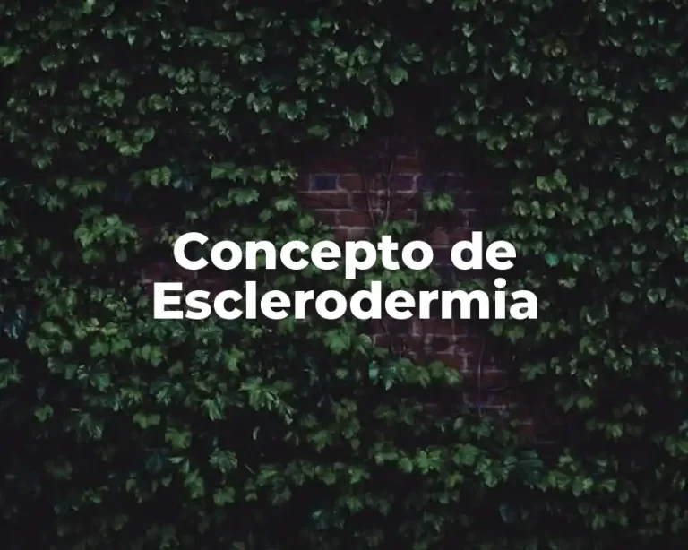 Concepto de Esclerodermia