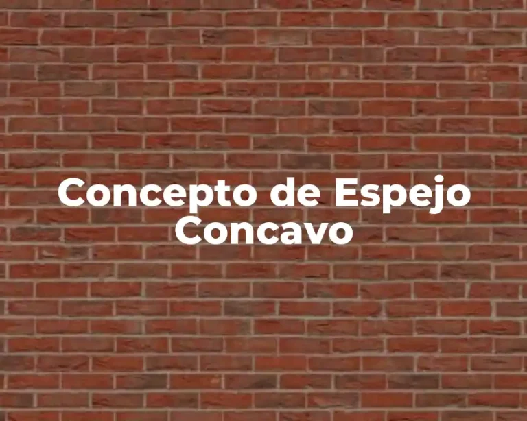 Concepto de Espejo Concavo