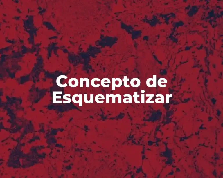 Concepto de Esquematizar