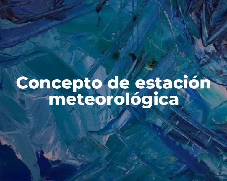 Concepto de estación meteorológica