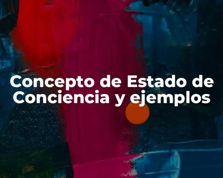 Concepto de Estado de Conciencia y ejemplos