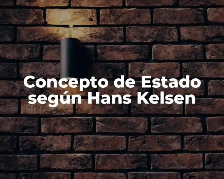 Concepto de Estado según Hans Kelsen
