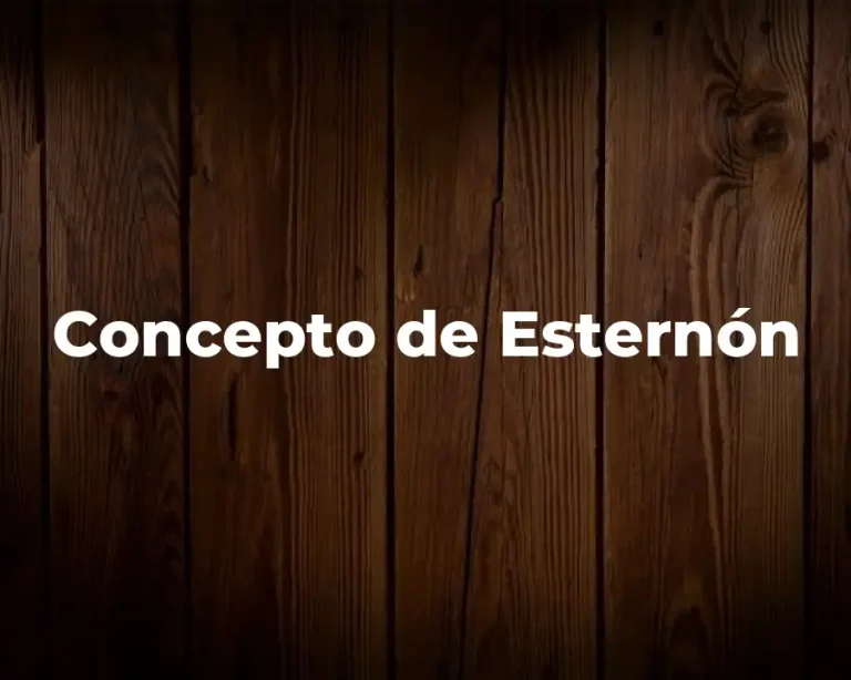 Concepto de Esternón