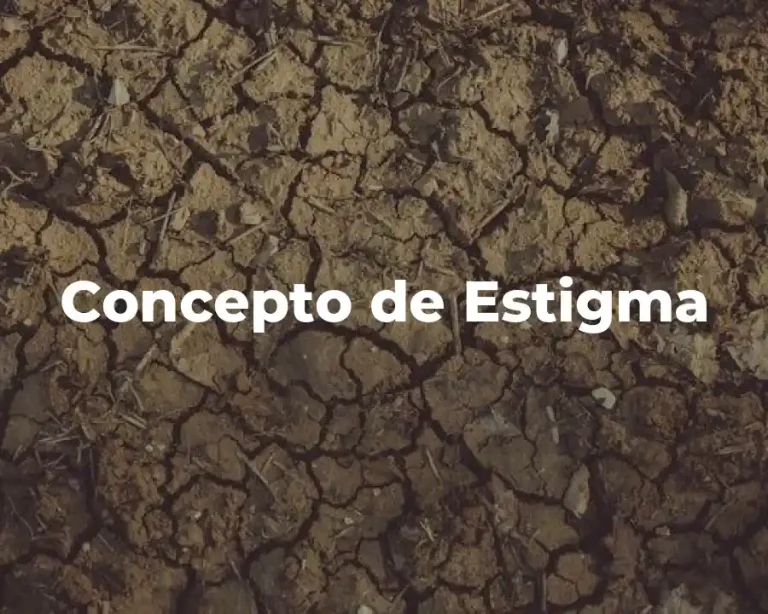 Concepto de Estigma