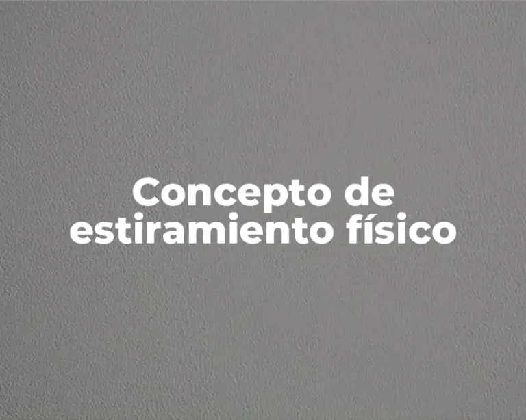 Concepto de estiramiento físico