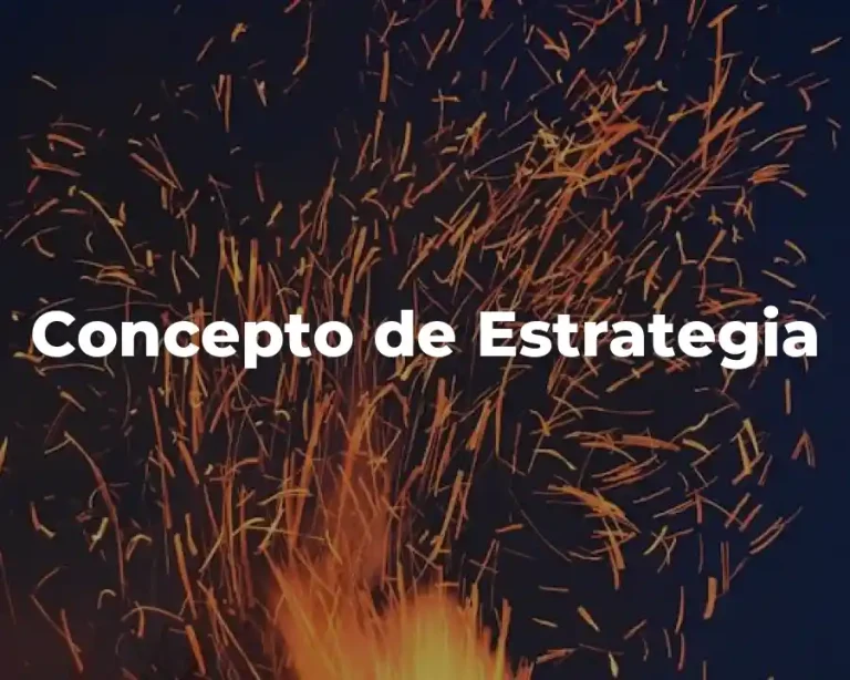 Concepto de Estrategia