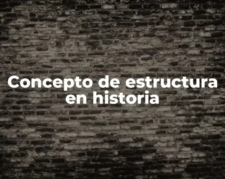 Concepto de estructura en historia