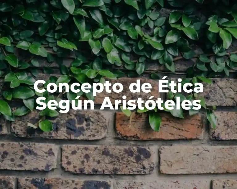 Concepto de Ética Según Aristóteles