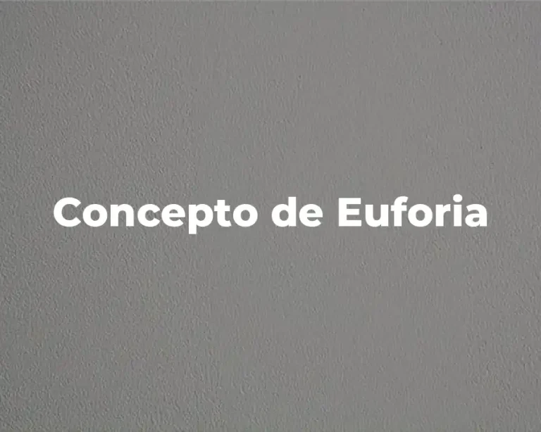 Concepto de Euforia