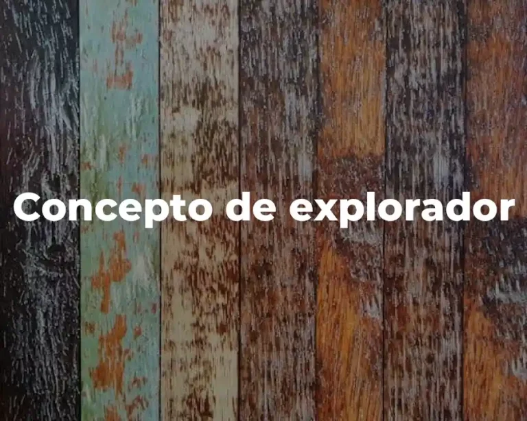 Concepto de explorador