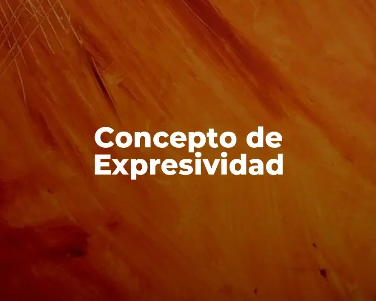 Concepto de Expresividad