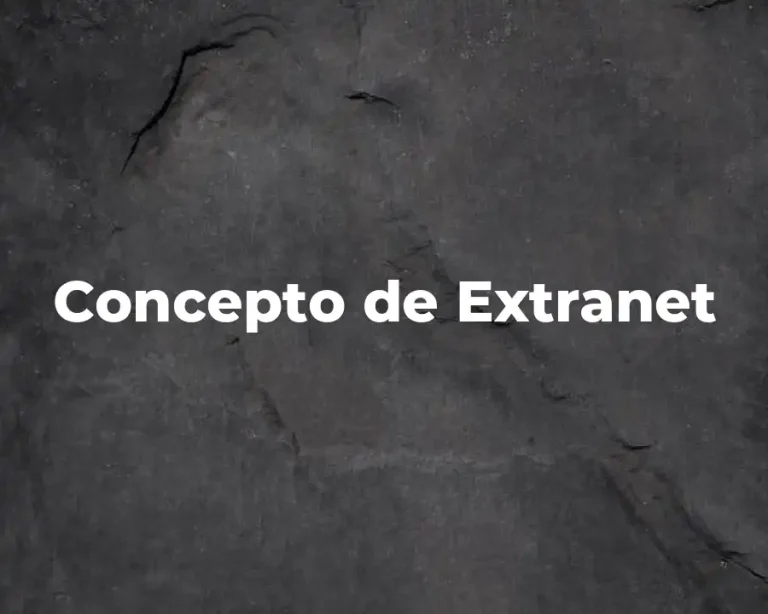 Concepto de Extranet