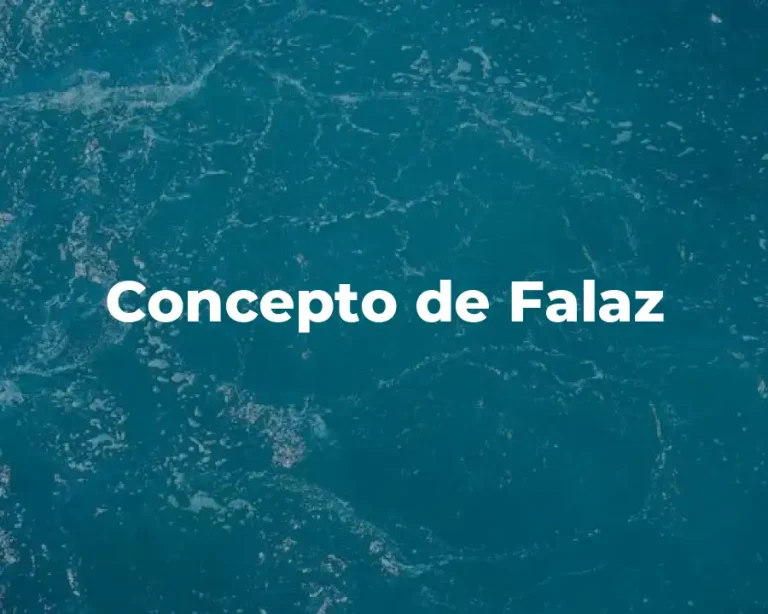 Concepto de Falaz