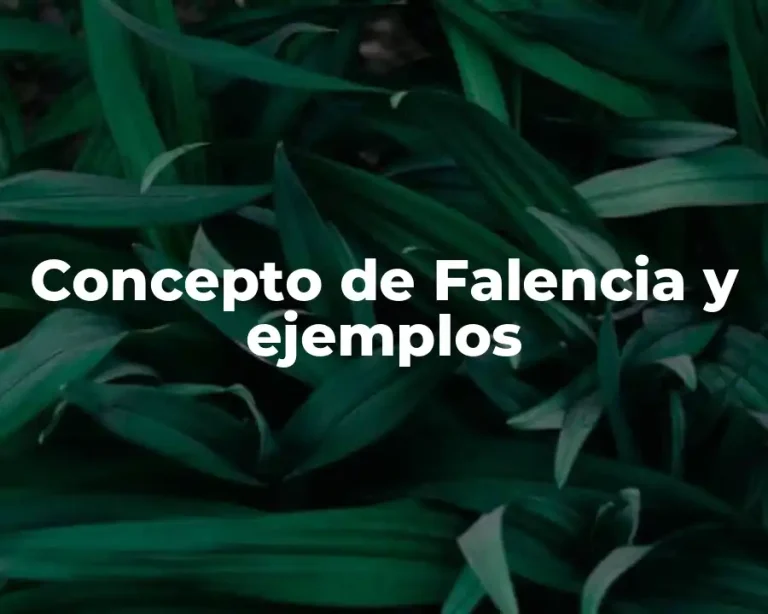 Concepto de Falencia y ejemplos