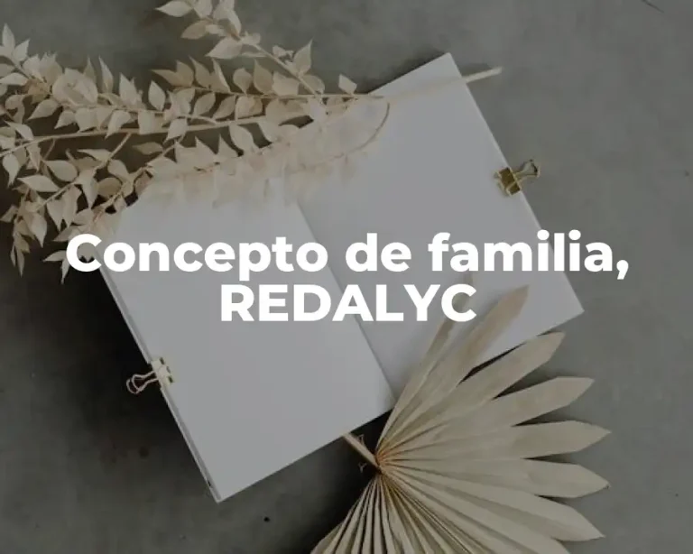 Concepto de familia, REDALYC