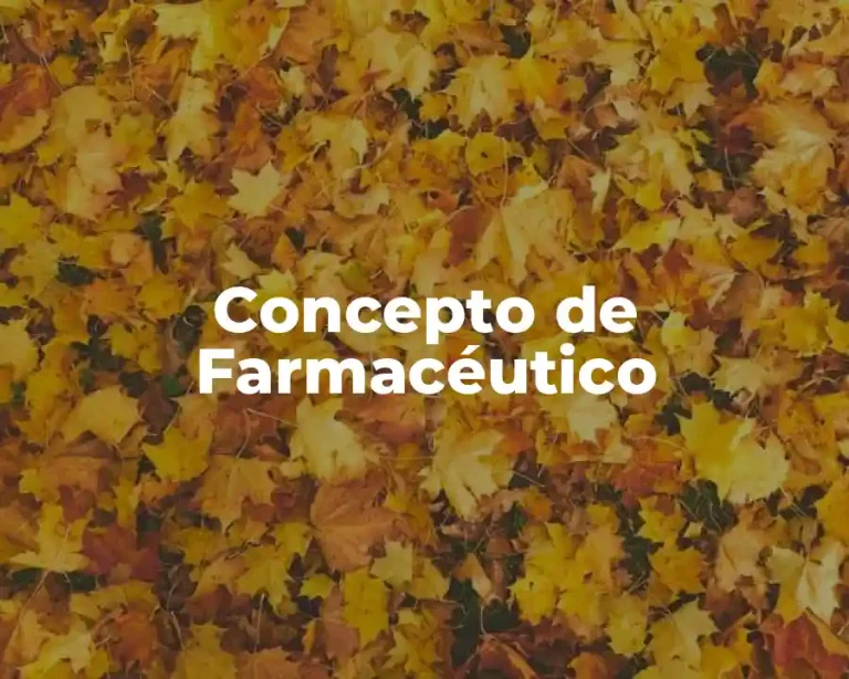Concepto de Farmacéutico