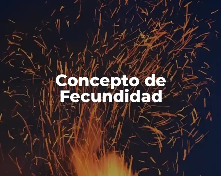 Concepto de Fecundidad