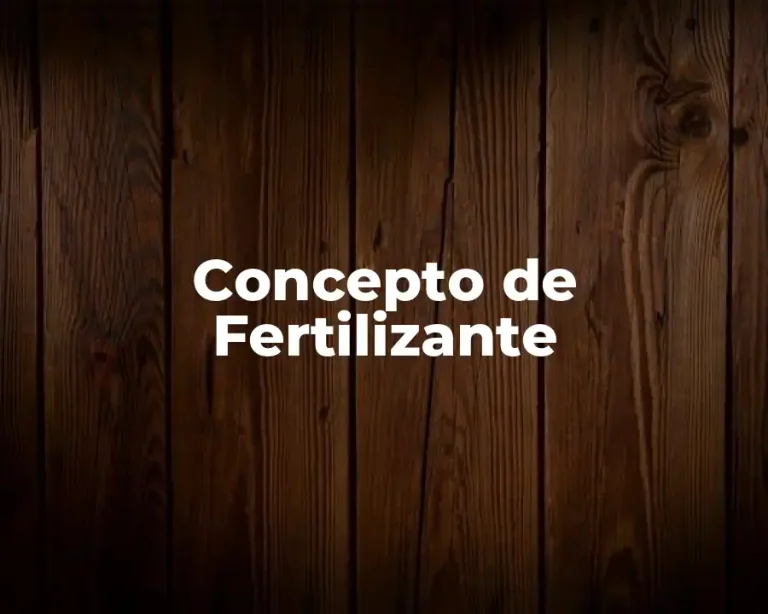 Concepto de Fertilizante