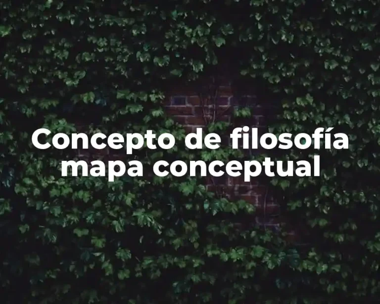 Concepto de filosofía mapa conceptual