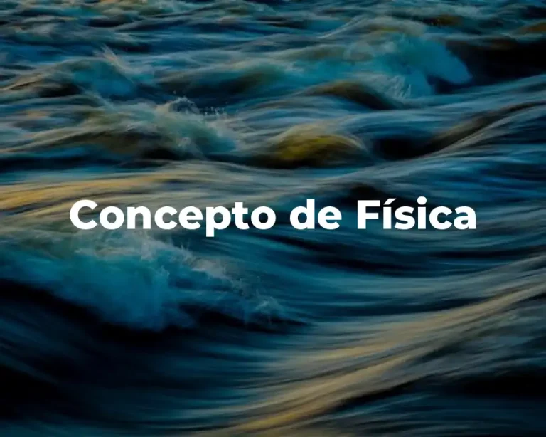 Concepto de Física