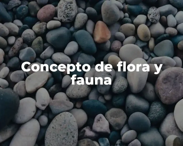 Concepto de flora y fauna